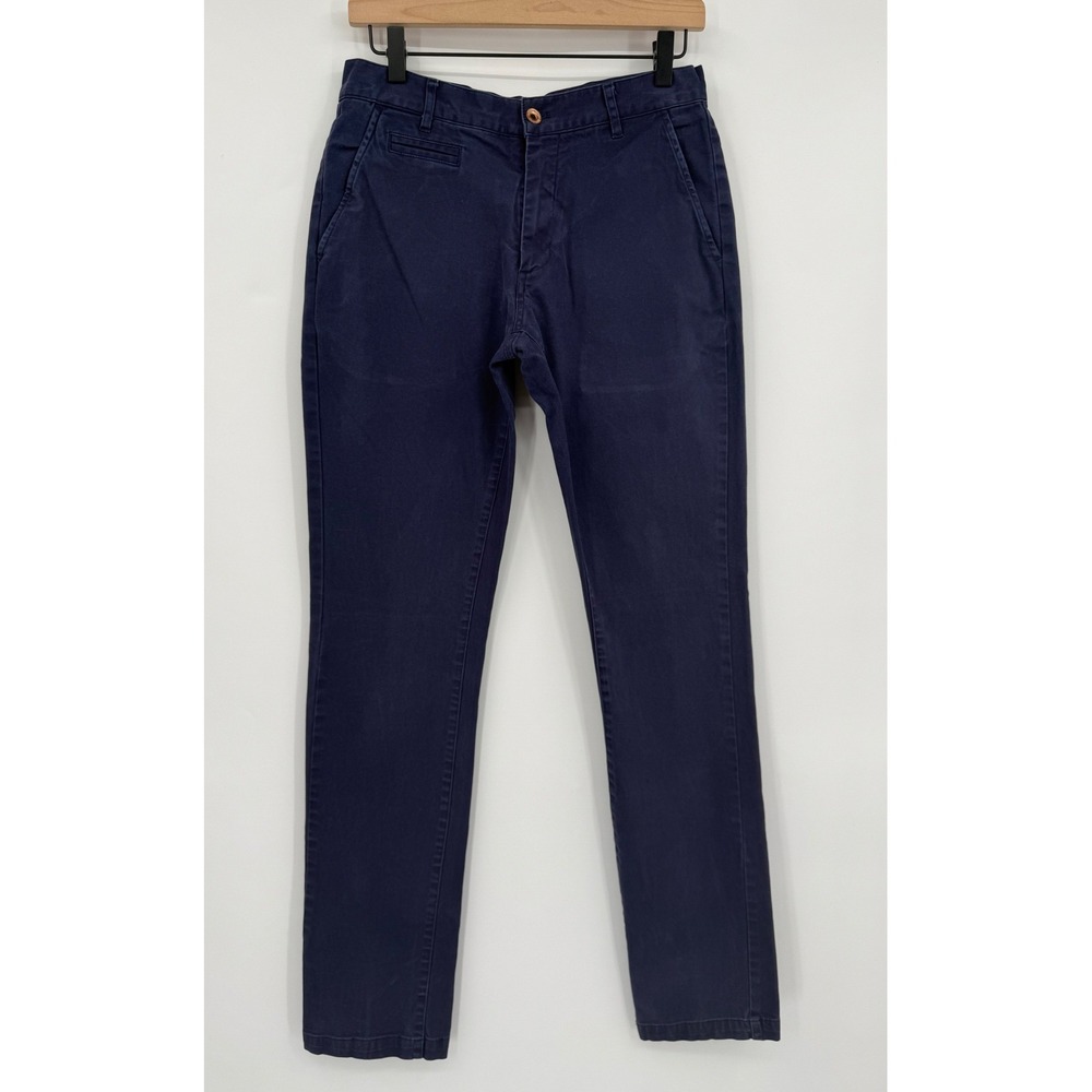 Taylor Stitch Pants Mens 30 Blue‎ Democratic Fit Chino Organic Cotton